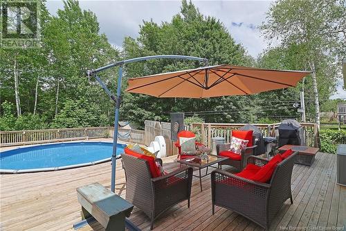 888 Douglas Avenue, Fredericton, NB - Outdoor With Above Ground Pool With Deck Patio Veranda