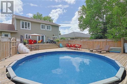 888 Douglas Avenue, Fredericton, NB - Outdoor With Above Ground Pool With Deck Patio Veranda With Backyard