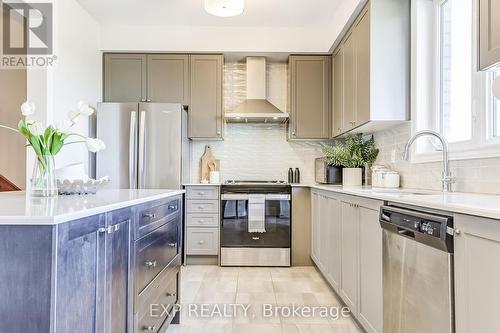 12 Douet Lane, Ajax (South East), ON - Indoor Photo Showing Kitchen With Upgraded Kitchen