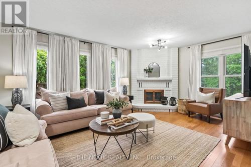 25 Kingswood Drive, Clarington, ON - Indoor Photo Showing Living Room With Fireplace