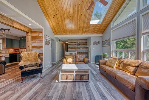 4446 Cedar Hill Road, Falkland, BC - Indoor Photo Showing Living Room With Fireplace