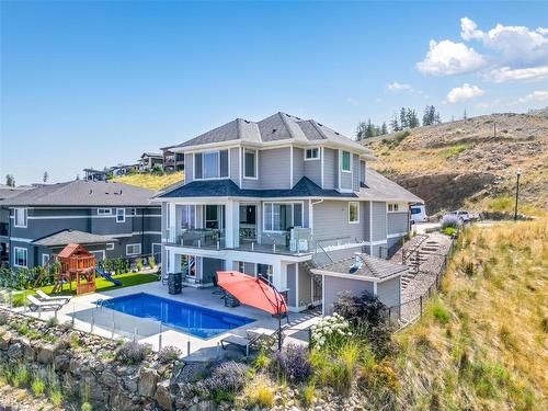 5590 Trestle Ridge Court, Kelowna, BC - Outdoor With In Ground Pool With Deck Patio Veranda