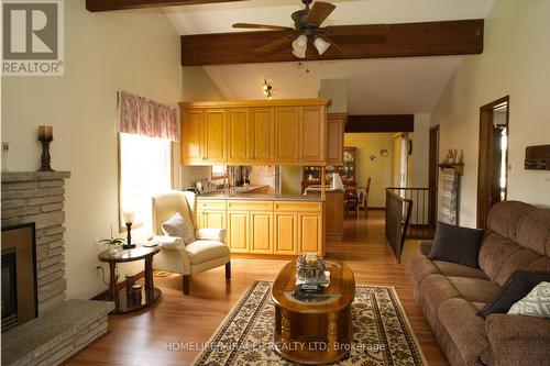 3735 Ninth Line, Bradford West Gwillimbury, ON - Indoor Photo Showing Living Room With Fireplace