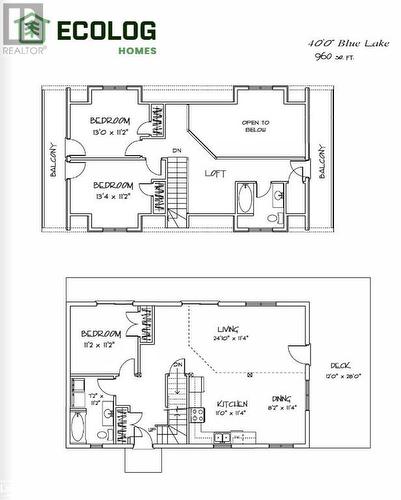 EcoLog Home Floorplan - 0 Angle Lake Road, Dwight, ON 