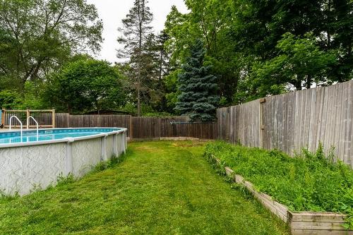 Backyard - 14 Marlow Avenue, Grimsby, ON - Outdoor With Above Ground Pool With Backyard