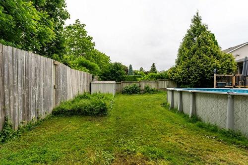 Backyard - 14 Marlow Avenue, Grimsby, ON - Outdoor With Above Ground Pool With Backyard