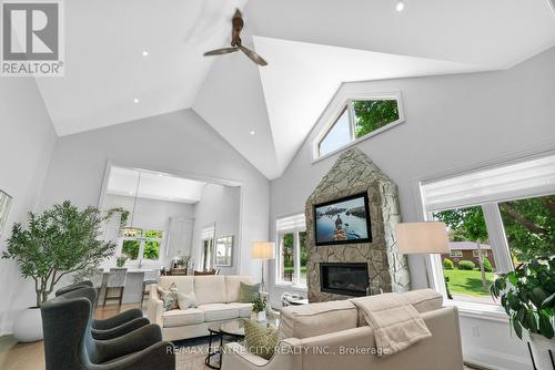 20 Eastwood Avenue N, Oshawa (Samac), ON - Indoor Photo Showing Living Room With Fireplace