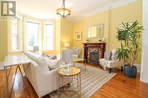 210 Mcdonnel Street, Peterborough, ON - Indoor Photo Showing Living Room With Fireplace