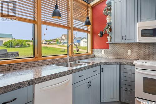 219 Richard Street, Manitou Beach, SK - Indoor Photo Showing Kitchen With Double Sink