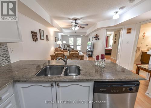 112 - 50 Mulligan Lane, Wasaga Beach, ON - Indoor Photo Showing Kitchen With Double Sink