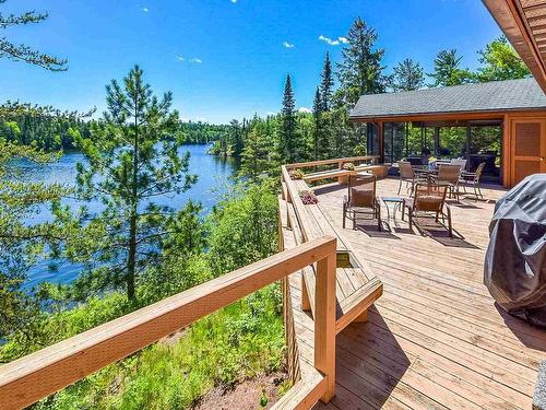 S328 Poplar Bay, S Of Keewatin, ON - Outdoor With Body Of Water With Deck Patio Veranda