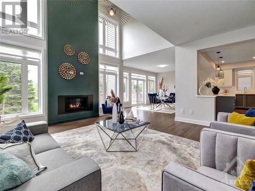 156 Bristol Crescent, Kemptville, ON - Indoor Photo Showing Living Room With Fireplace