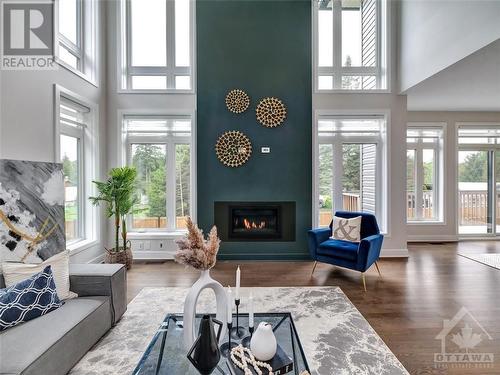 156 Bristol Crescent, Kemptville, ON - Indoor Photo Showing Living Room With Fireplace