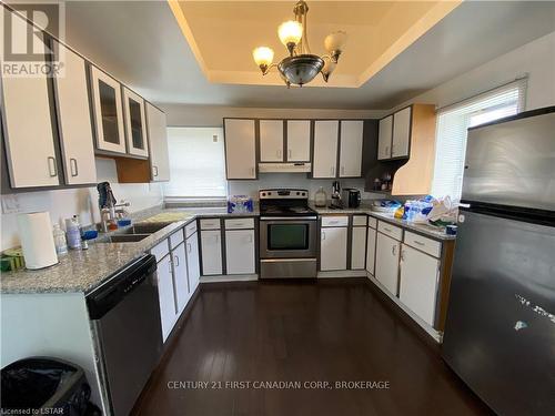 Imported from itso - 35 Oliver Street, London, ON - Indoor Photo Showing Kitchen With Double Sink