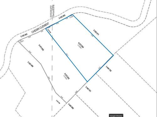 Plan (croquis) - Ch. Clément, Rawdon, QC 