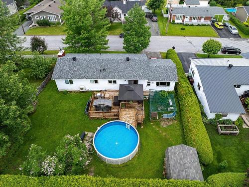 Photo aÃ©rienne - 532 Rue Legendre, Val-Des-Sources, QC - Outdoor With Above Ground Pool