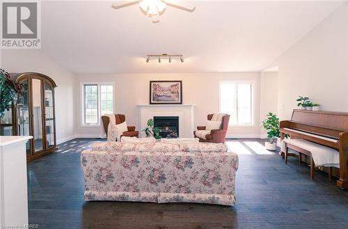 95 Daventry Road, Mattawa, ON - Indoor Photo Showing Living Room With Fireplace