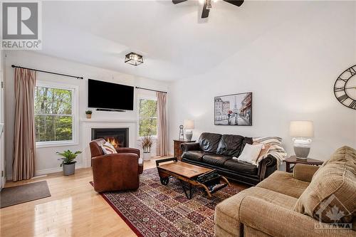 698 Barryvale Road, Calabogie, ON - Indoor Photo Showing Living Room With Fireplace
