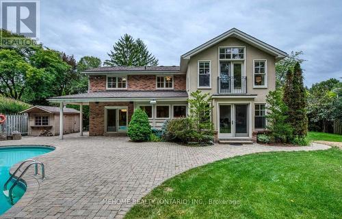 282 Gatestone Avenue, Oakville, ON - Outdoor With In Ground Pool With Deck Patio Veranda With Facade