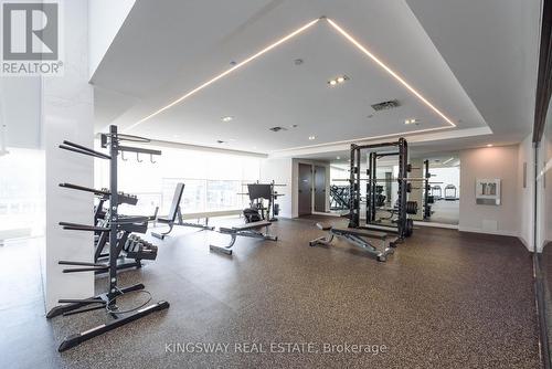 1403 - 4065 Confederation Parkway W, Mississauga, ON - Indoor Photo Showing Gym Room