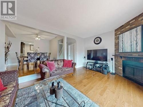 55 John Stoner Drive, Toronto, ON - Indoor Photo Showing Living Room With Fireplace