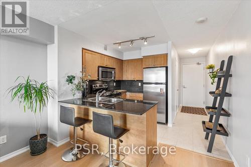 907 - 215 Fort York Boulevard W, Toronto, ON - Indoor Photo Showing Kitchen With Double Sink