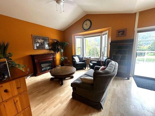 2018 Choquette Avenue, Nelson, BC - Indoor Photo Showing Living Room With Fireplace