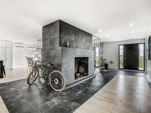 Hall - 4 Ch. De La Grande-Ligne, Saint-Urbain-Premier, QC - Indoor Photo Showing Living Room With Fireplace