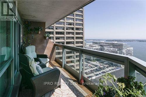 2312 - 10 Yonge Street, Toronto, ON - Outdoor With Body Of Water With Balcony With View With Exterior