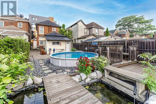 242 East Avenue N, Hamilton (Landsdale), ON - Outdoor With Above Ground Pool With Exterior