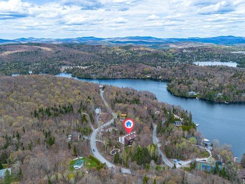 Aerial photo - 8-111 Ch. De La Baie-Viau, Sainte-Agathe-Des-Monts, QC - Outdoor With Body Of Water With View