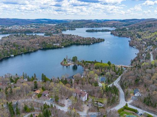 Aerial photo - 8-111 Ch. De La Baie-Viau, Sainte-Agathe-Des-Monts, QC - Outdoor With Body Of Water With View