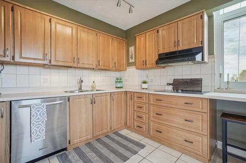 301 Frances Avenue|Unit #303, Stoney Creek, ON - Indoor Photo Showing Kitchen With Double Sink