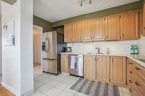 301 Frances Avenue|Unit #303, Stoney Creek, ON - Indoor Photo Showing Kitchen With Double Sink