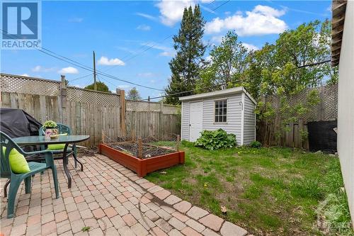 Backyard with shed and you can not see the rear neighbours - 2403 Iris Street, Ottawa, ON - Outdoor