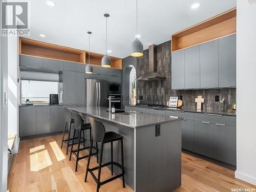 1190 Spadina Crescent E, Saskatoon, SK - Indoor Photo Showing Kitchen With Upgraded Kitchen