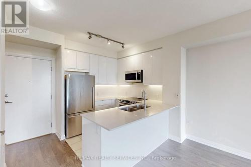 618 - 50 Thomas Riley Road, Toronto W08, ON - Indoor Photo Showing Kitchen With Stainless Steel Kitchen With Double Sink