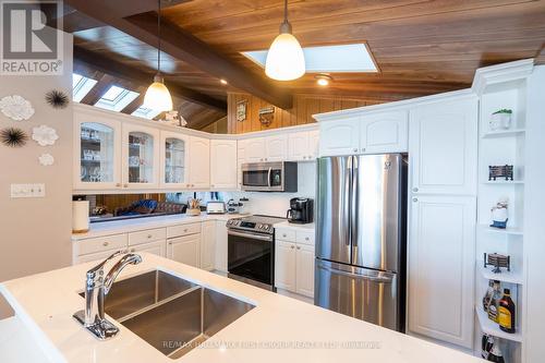 80 Beach Road, Kawartha Lakes, ON - Indoor Photo Showing Kitchen With Double Sink