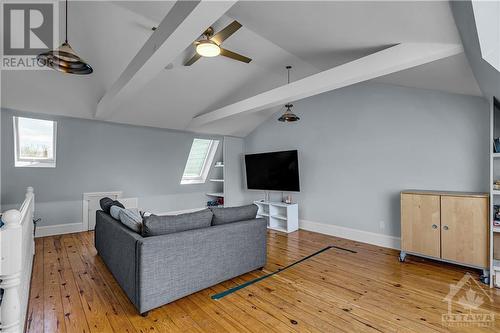 The barn style room allows great height and windows that let in lots of light. - 163 Irving Avenue, Ottawa, ON - Indoor