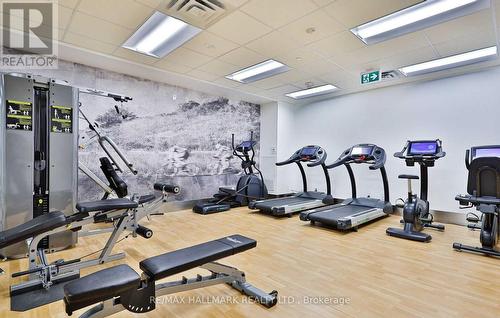 310 - 25 Malcolm Road, Toronto, ON - Indoor Photo Showing Gym Room