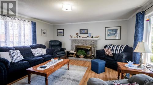 4 Little Harbour Road, Fogo, NL - Indoor Photo Showing Living Room With Fireplace