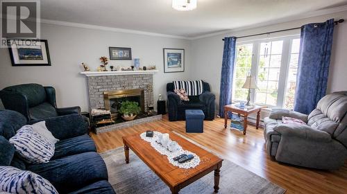 4 Little Harbour Road, Fogo, NL - Indoor Photo Showing Living Room With Fireplace