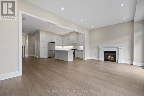 120 Lewis Honey Drive, Aurora, ON - Indoor With Fireplace