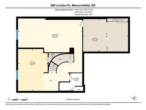 Plan (croquis) - 299 London Drive, Beaconsfield, QC - Other