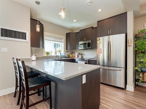 3411 Fuji Crt, Langford, BC - Indoor Photo Showing Kitchen With Stainless Steel Kitchen With Upgraded Kitchen