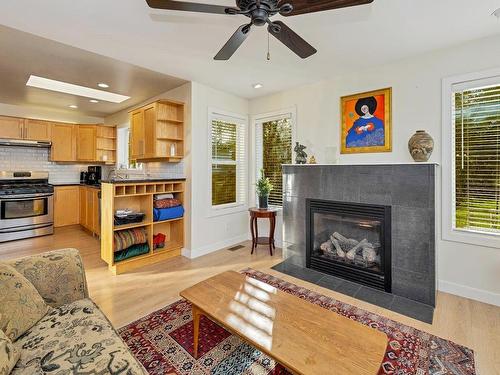 1778 Chandler Ave, Victoria, BC - Indoor Photo Showing Living Room With Fireplace
