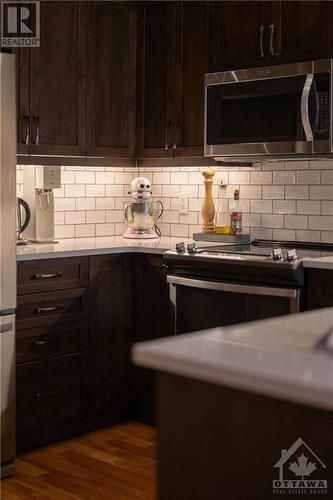 45 Spencer Street Unit#203, Ottawa, ON - Indoor Photo Showing Kitchen With Upgraded Kitchen