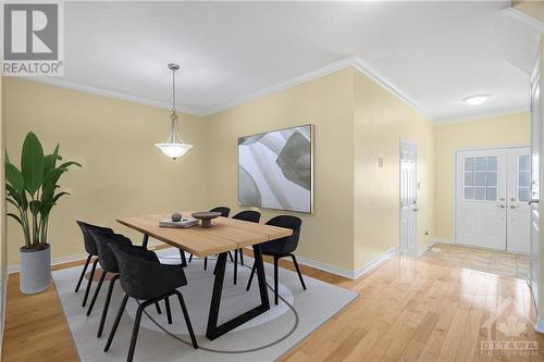 Virtually Staged - 611 Braecreek Avenue, Ottawa, ON - Indoor Photo Showing Dining Room