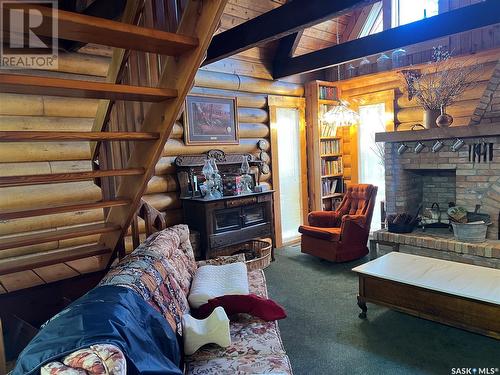 12 Loon Avenue, Greenwater Provincial Park, SK - Indoor With Fireplace