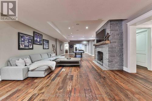 63 Veronica Drive, Mississauga, ON - Indoor Photo Showing Living Room With Fireplace